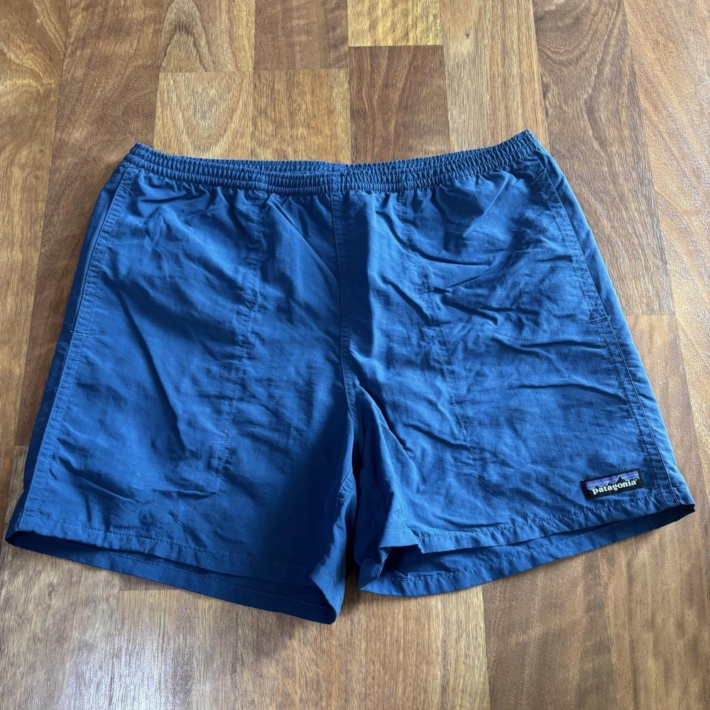 Patagonia Shorts Mens Small Blue Baggies Swim Trunks Mesh Lined Quick Dry